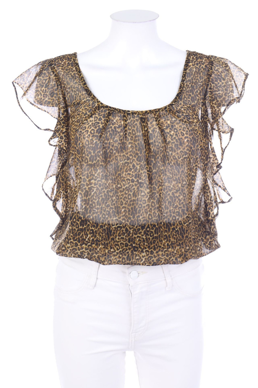 TALLY WEiJL - Shortsleeve Blouse with Leo Print - D 34