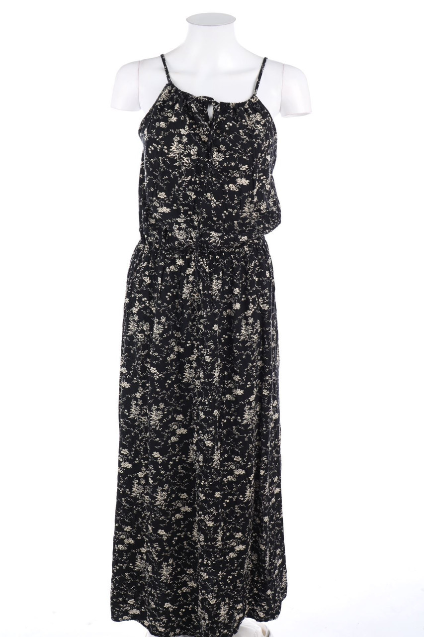 zebra - Maxi Dress with Flower Print - S