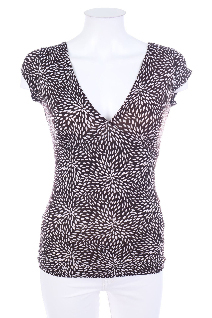 AMISU - Shortsleeve Blouse with Print - M