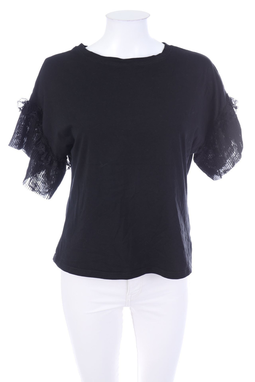 May by shining star - Kurzarm-Shirt mit Spitze - M