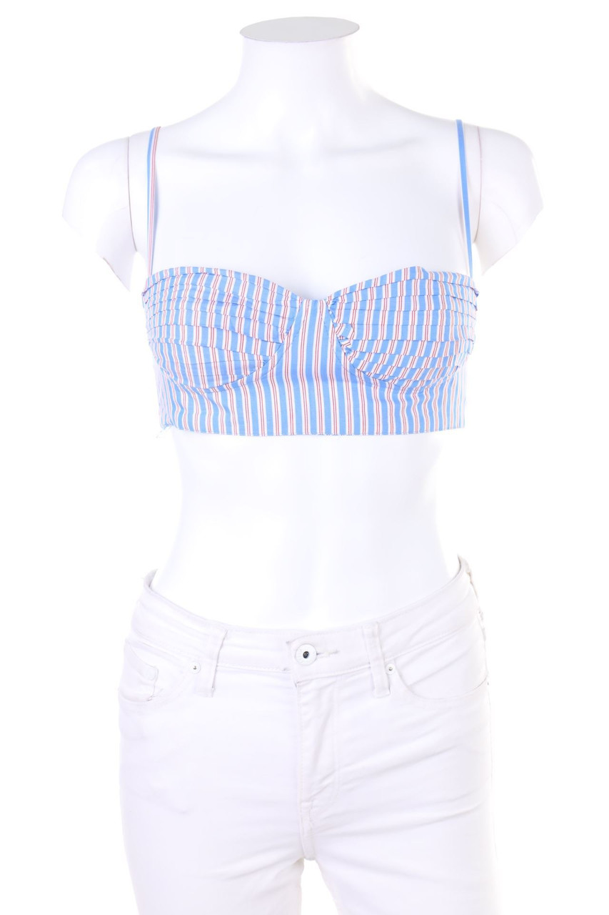 ZARA - Crop-Top mit Drapierung - S