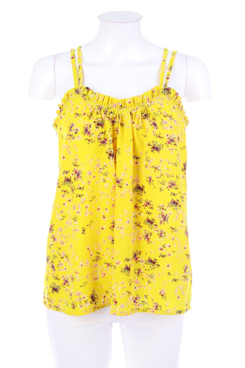 NAF NAF - Träger-Blusentop mit Rüschen - D 38