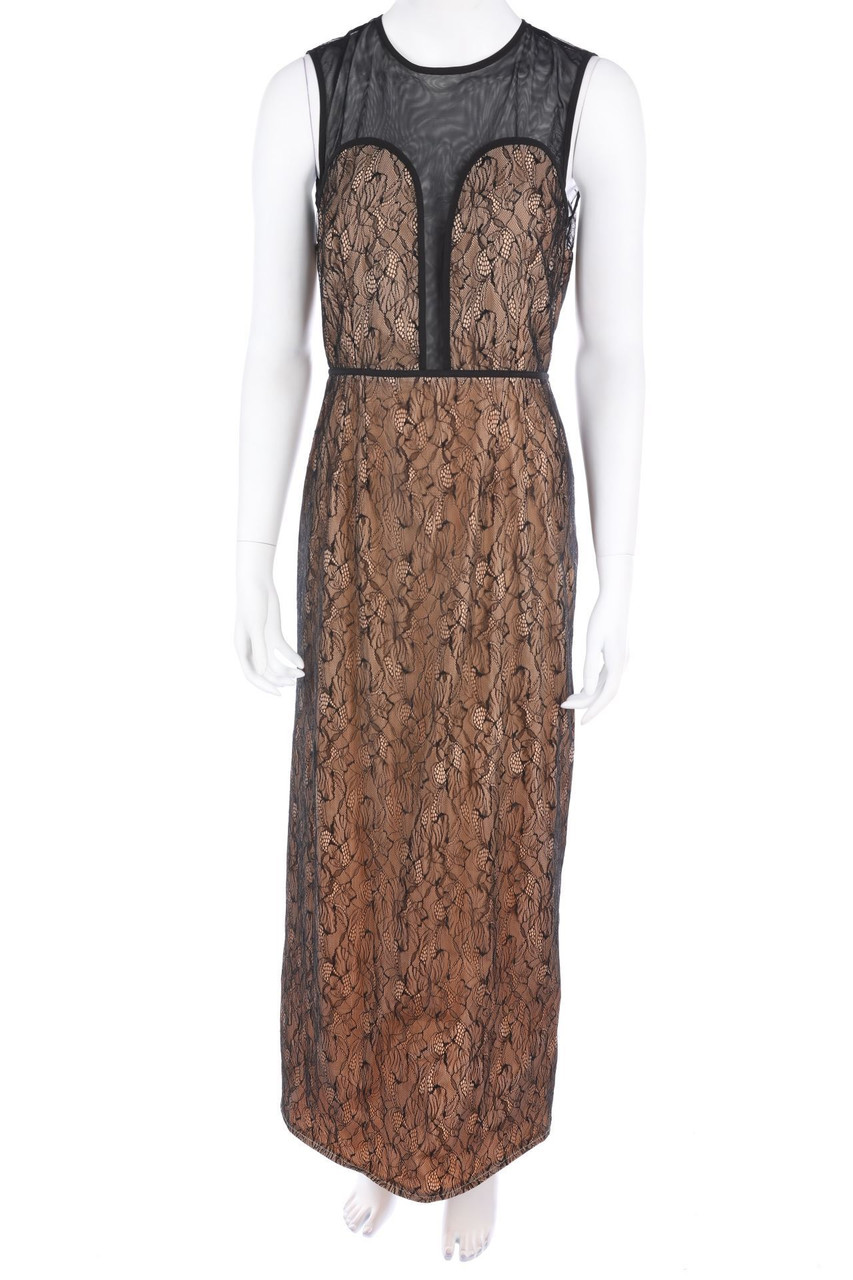 LITTLE MISTRESS LONDON - Evening Dress with Mesh Insert - D 38
