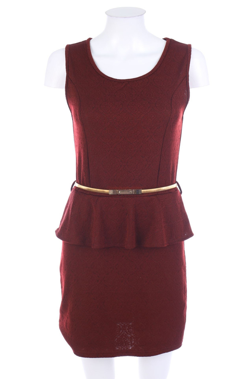 TOUT FEU TOUT FEMME - Peplum-Cocktailkleid mit Gürtel - L