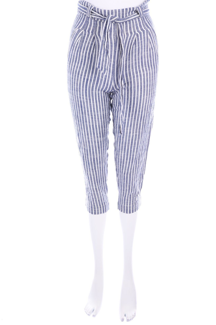 nunui - Culotte aus Leinen-Mix mit Streifen - D 34