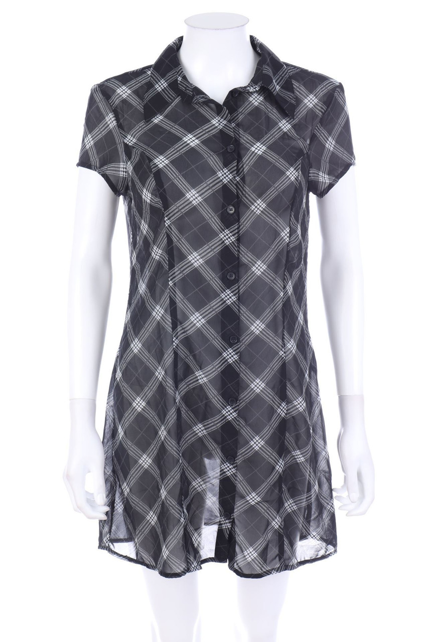 No Label - Shirt Dress, Checked - D 38