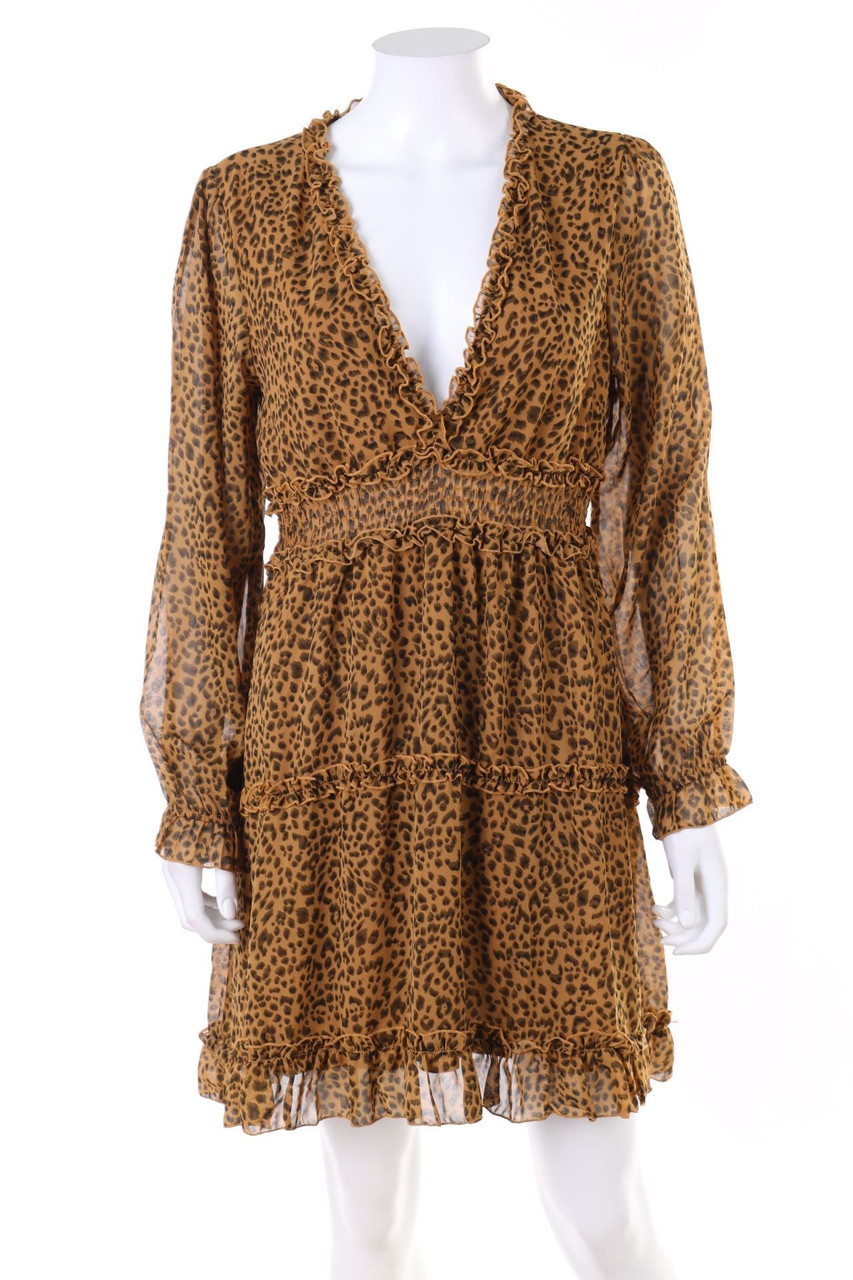 zebra - dress with Leo Print - M