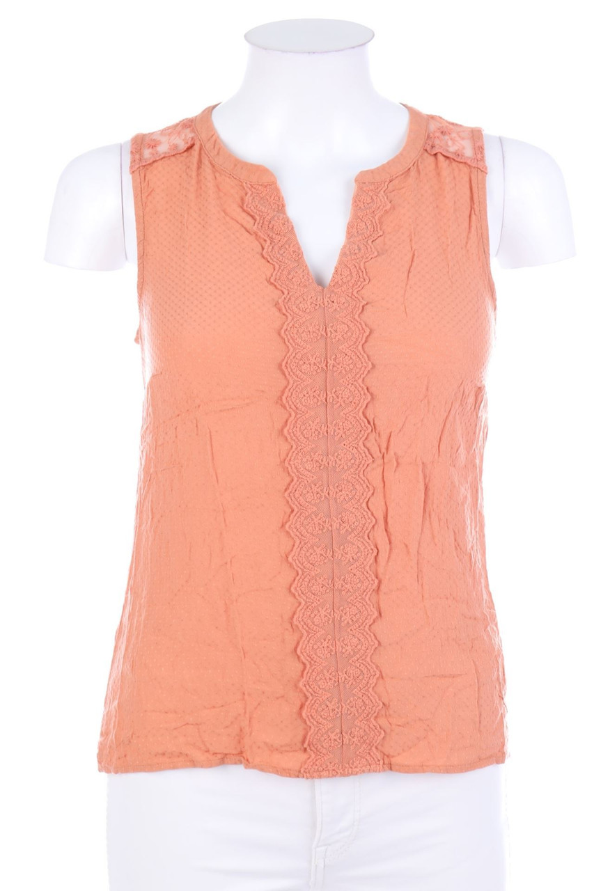 NAF NAF - Blusentop mit Mesh-Einsatz - XS