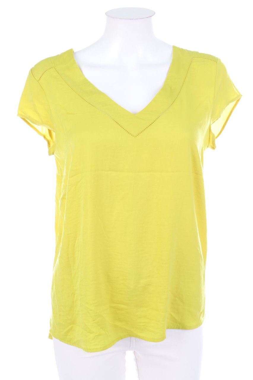 H&M - Kurzarm-Bluse mit Spitze - D 38