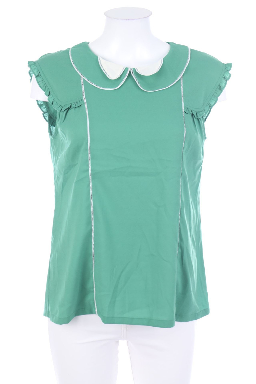 See U Soon - Blouse Top with Peter Pan Collar - S