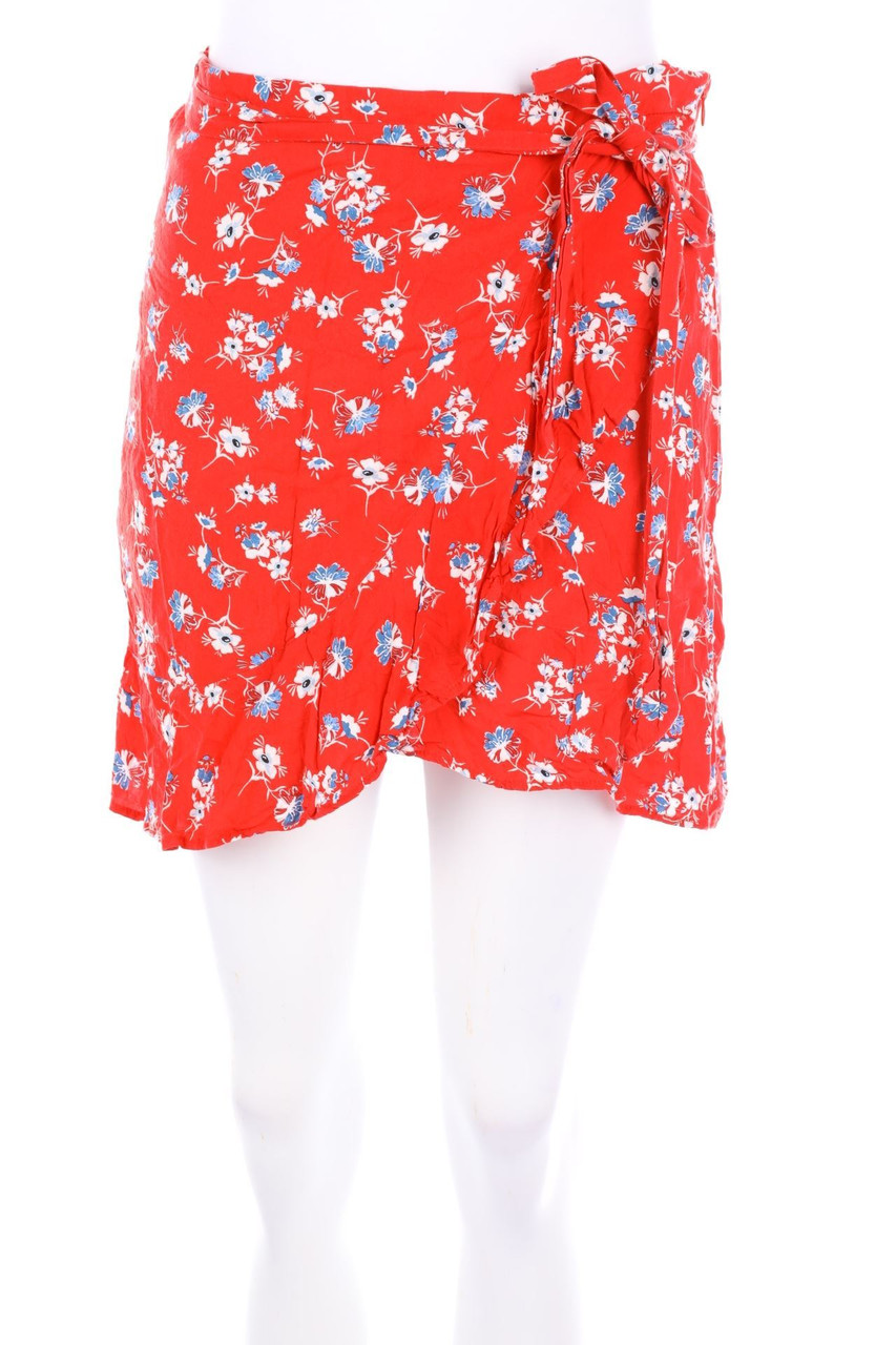 Pimkie - Minirock mit Blumen-Print zum Knoten - D 36