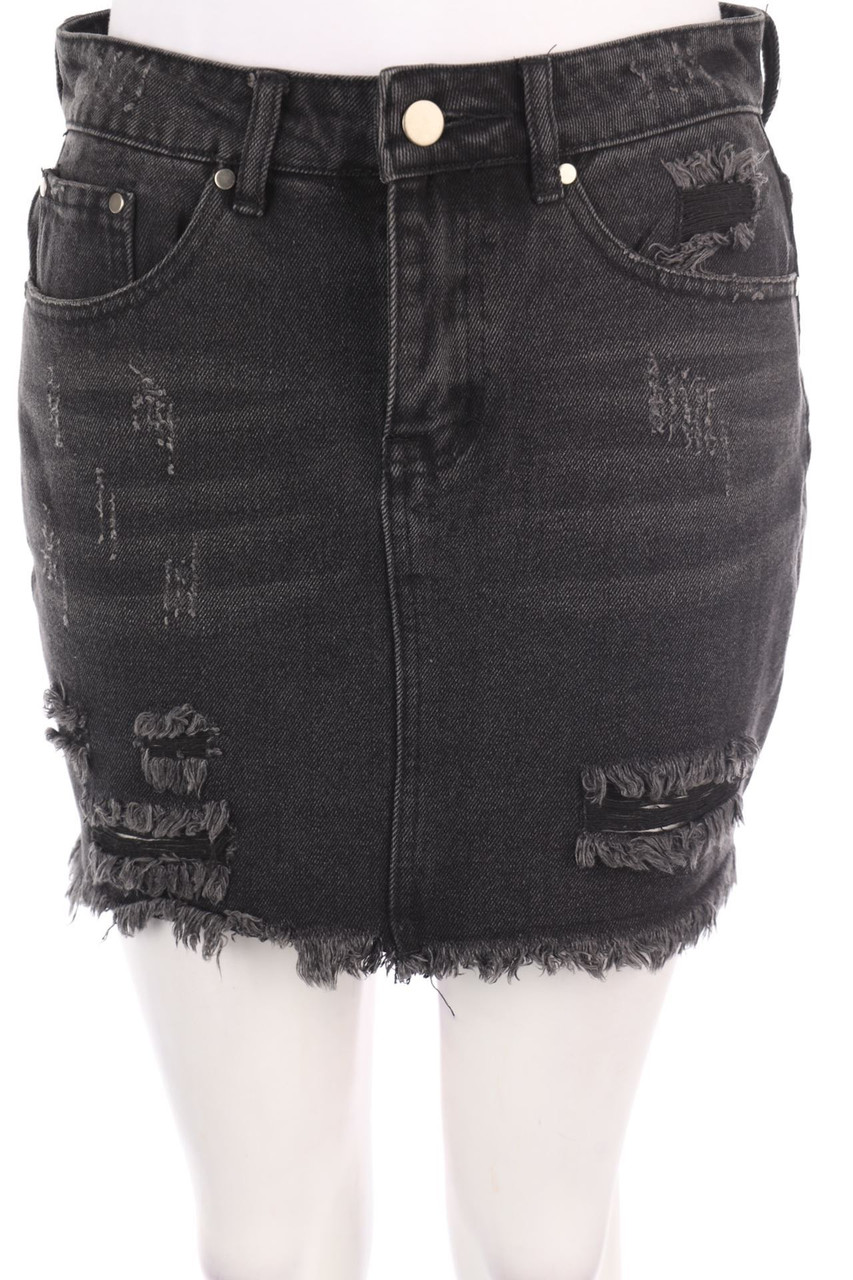 superdown - Destroyed-Mini-Jeansrock - M
