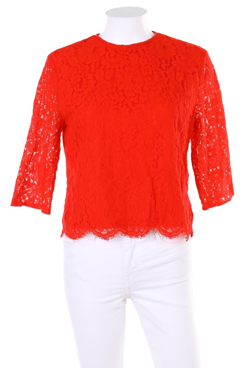 H&M - Spitzen-Bluse mit 3/4-Ärmel - D 36