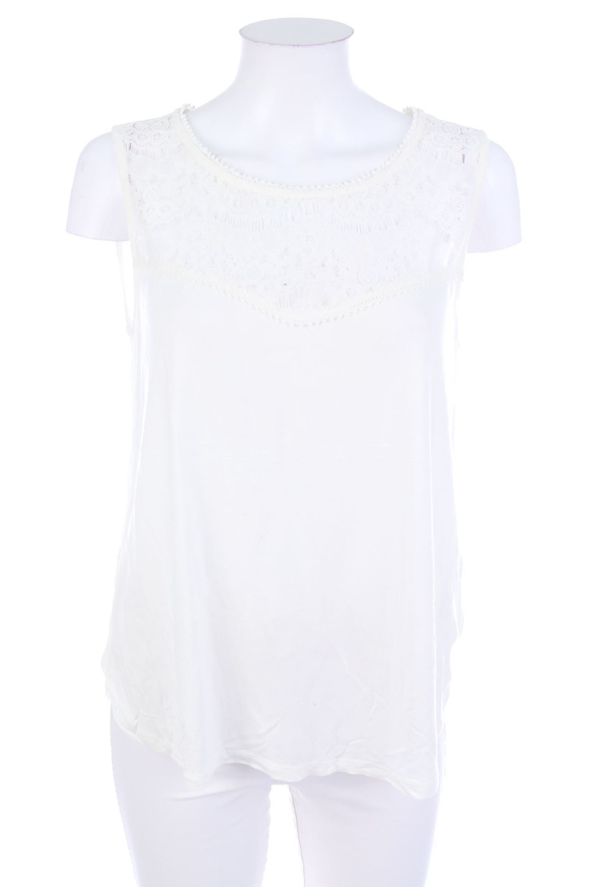 H&M - Blusentop mit Spitze - L