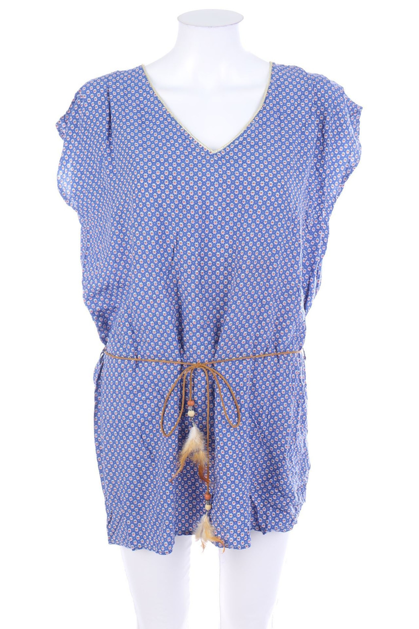 Vanille&Chocolat - Shortsleeve Blouse with Print - L