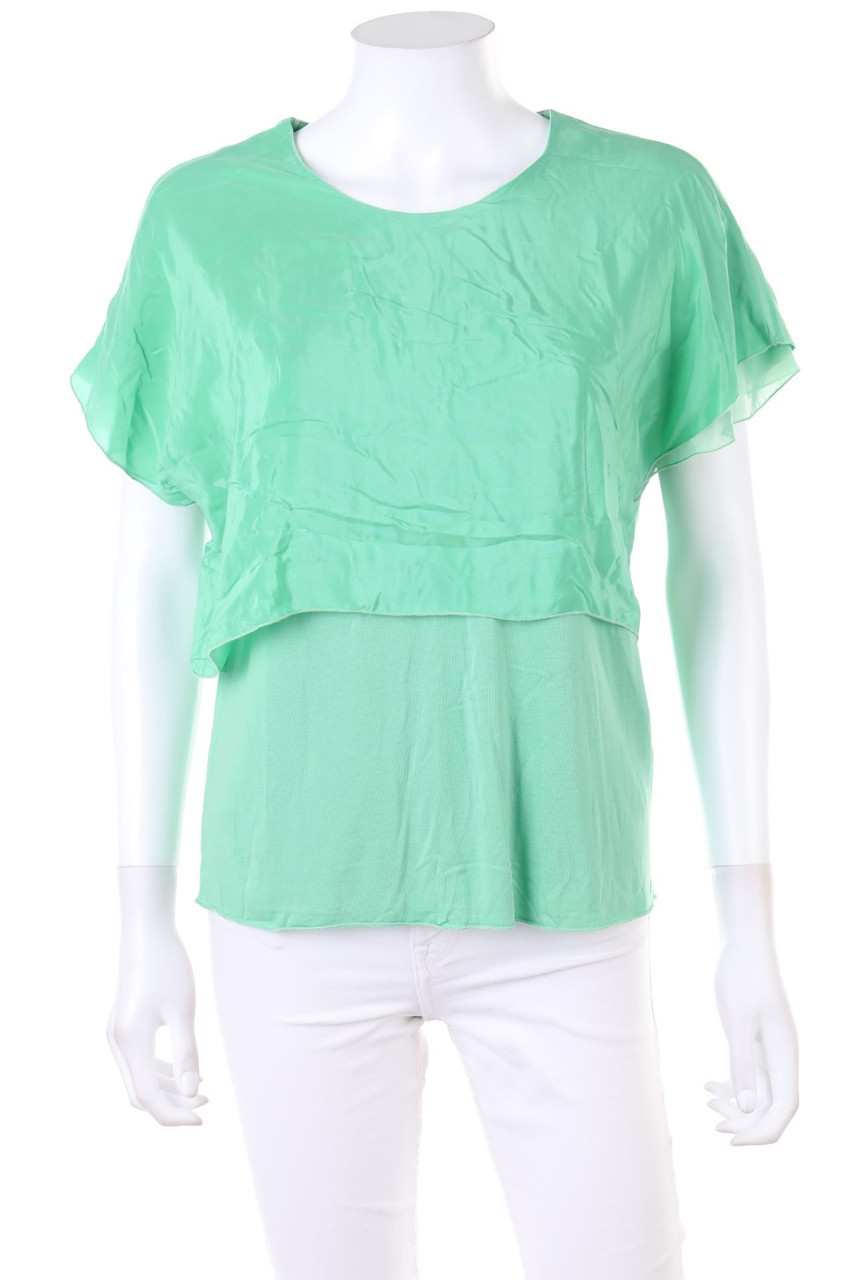 BIMBA Y LOLA - Silk Blouse, Layer Look - M
