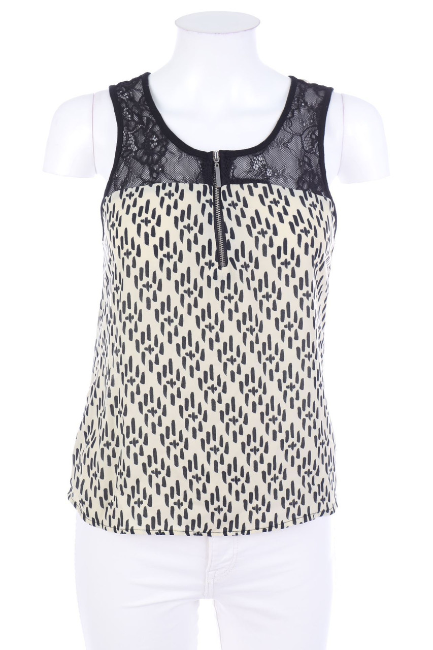 TALLY WEiJL - Blouse Top with Lace Insert - D 34