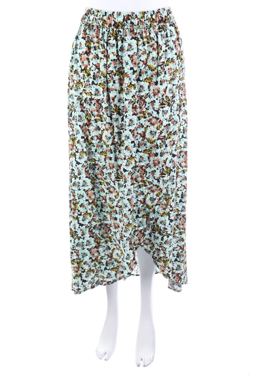 No Label - Midi Skirt with Flower Print - D 36