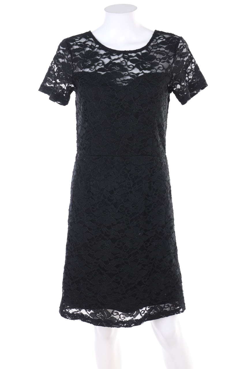 Ohne Label - Etui-Kleid aus Spitze - D 36