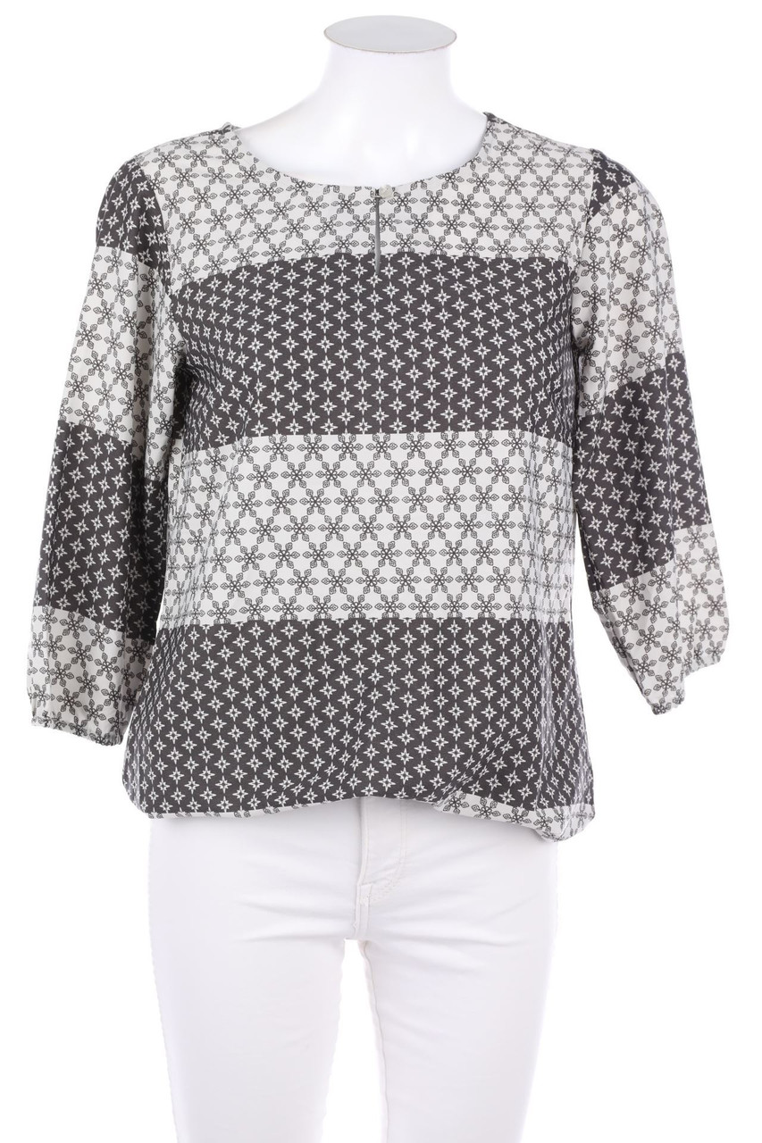 John Baner - Print-Bluse mit 3/4-Ärmel - D 34