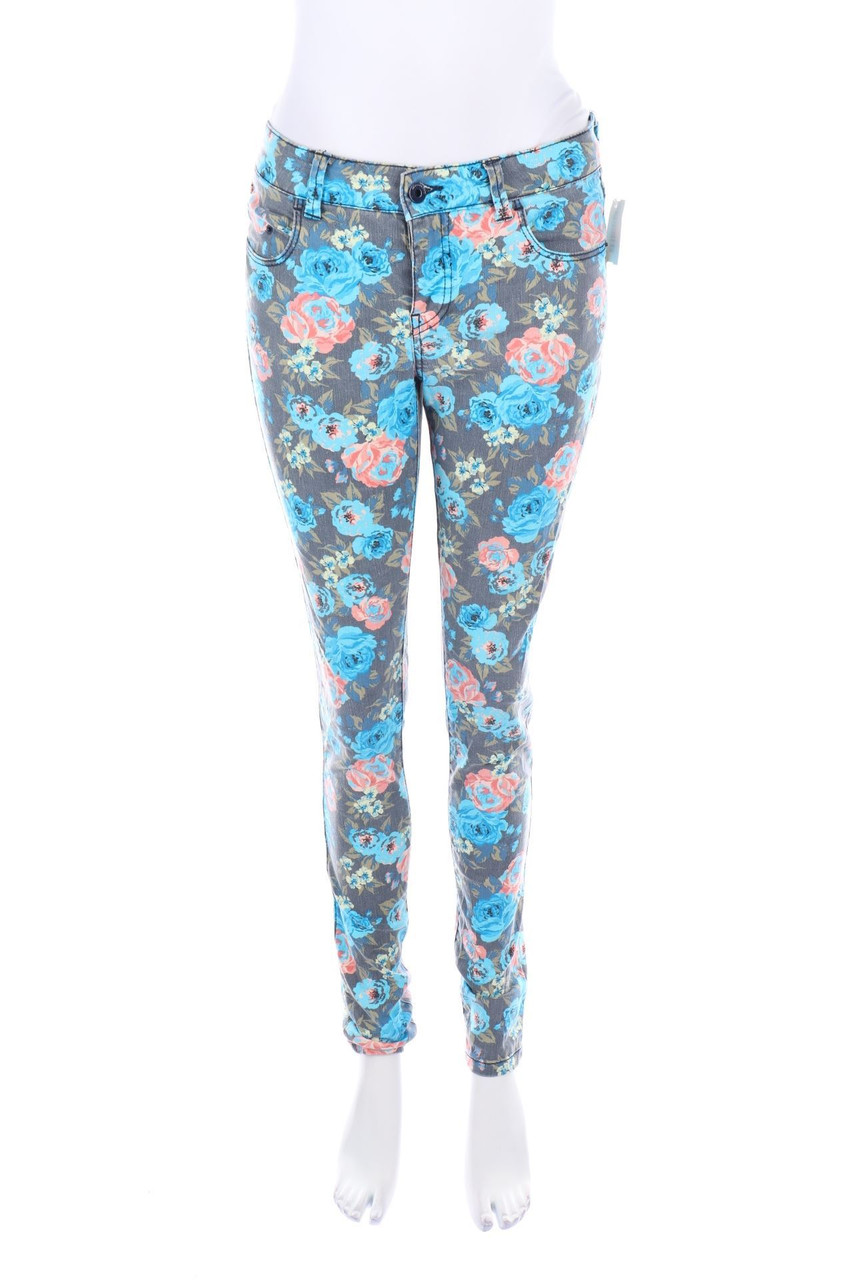 VERO MODA - Skinny-Jeans mit Blumen-Print - W31