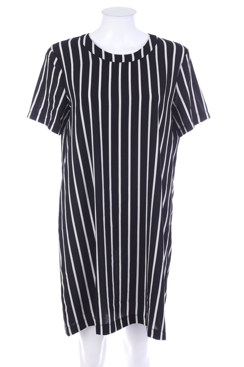 MANGO - Shift-Kleid mit Streifen - L