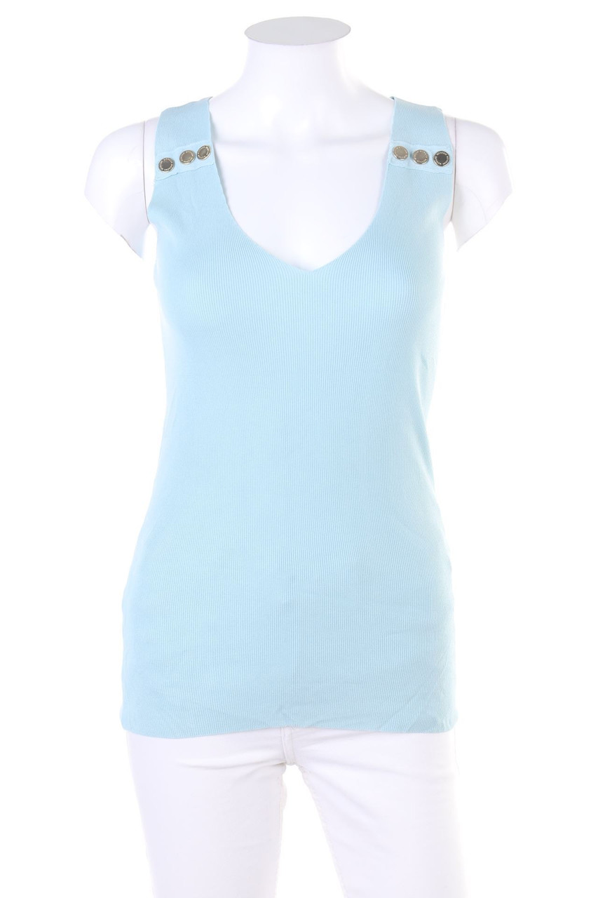 MORGAN - Knit Top with Decorative Buttons - XS