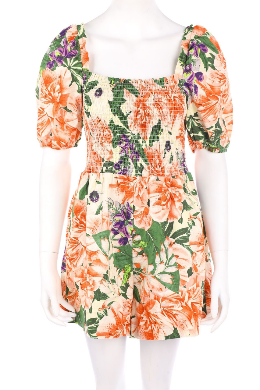 H&M - Playsuit mit Puffärmeln - D 44