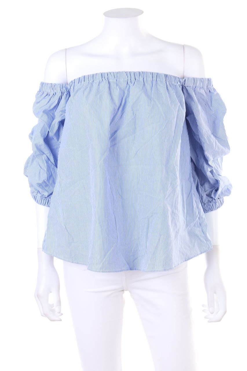 H&M - Carmen-Bluse mit Raffungen - D 42