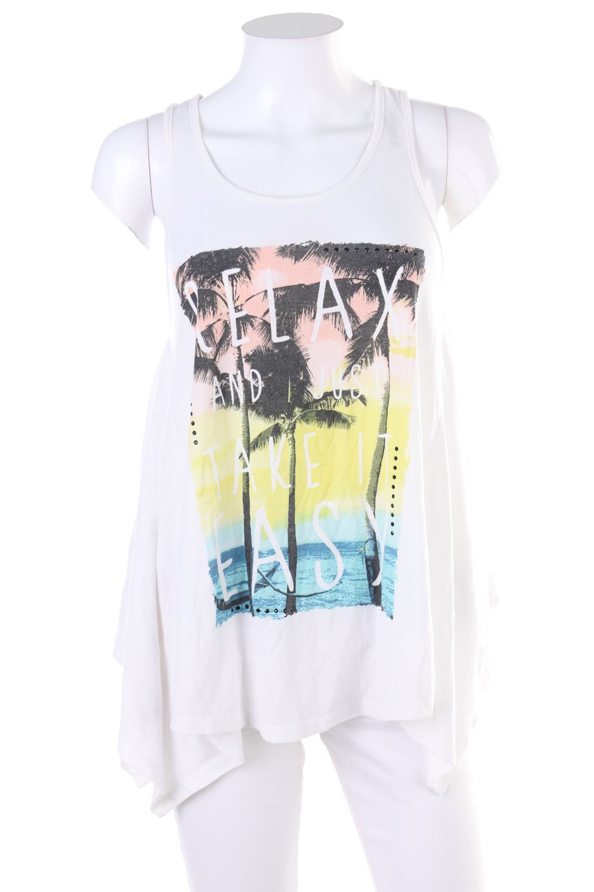 No Label - Racerback Top with Print - D 36