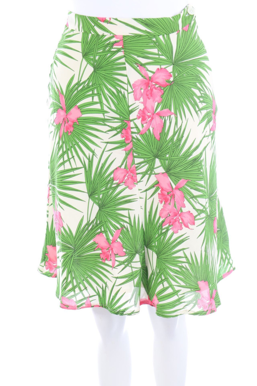 CELINE - Seiden-Rock mit Blumen-Print - D 34