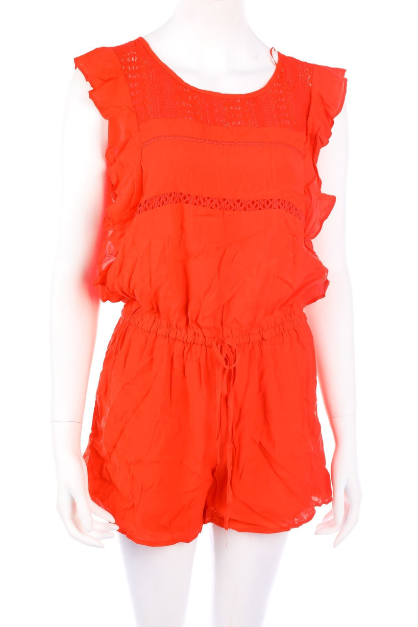 NAF NAF - Volants-Playsuit aus Viskose mit Spitze - D 42