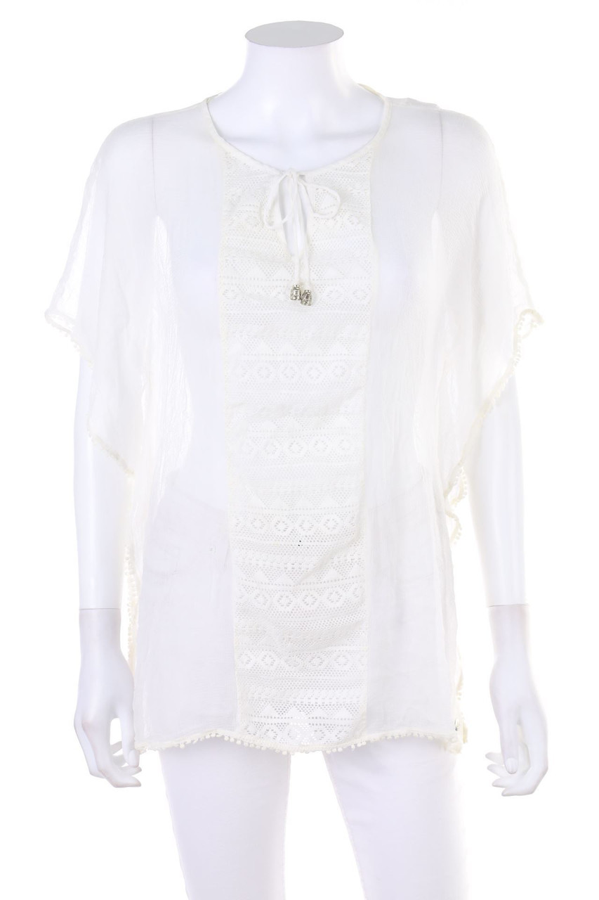 s.Oliver - Tunic Blouse with Lace - XS