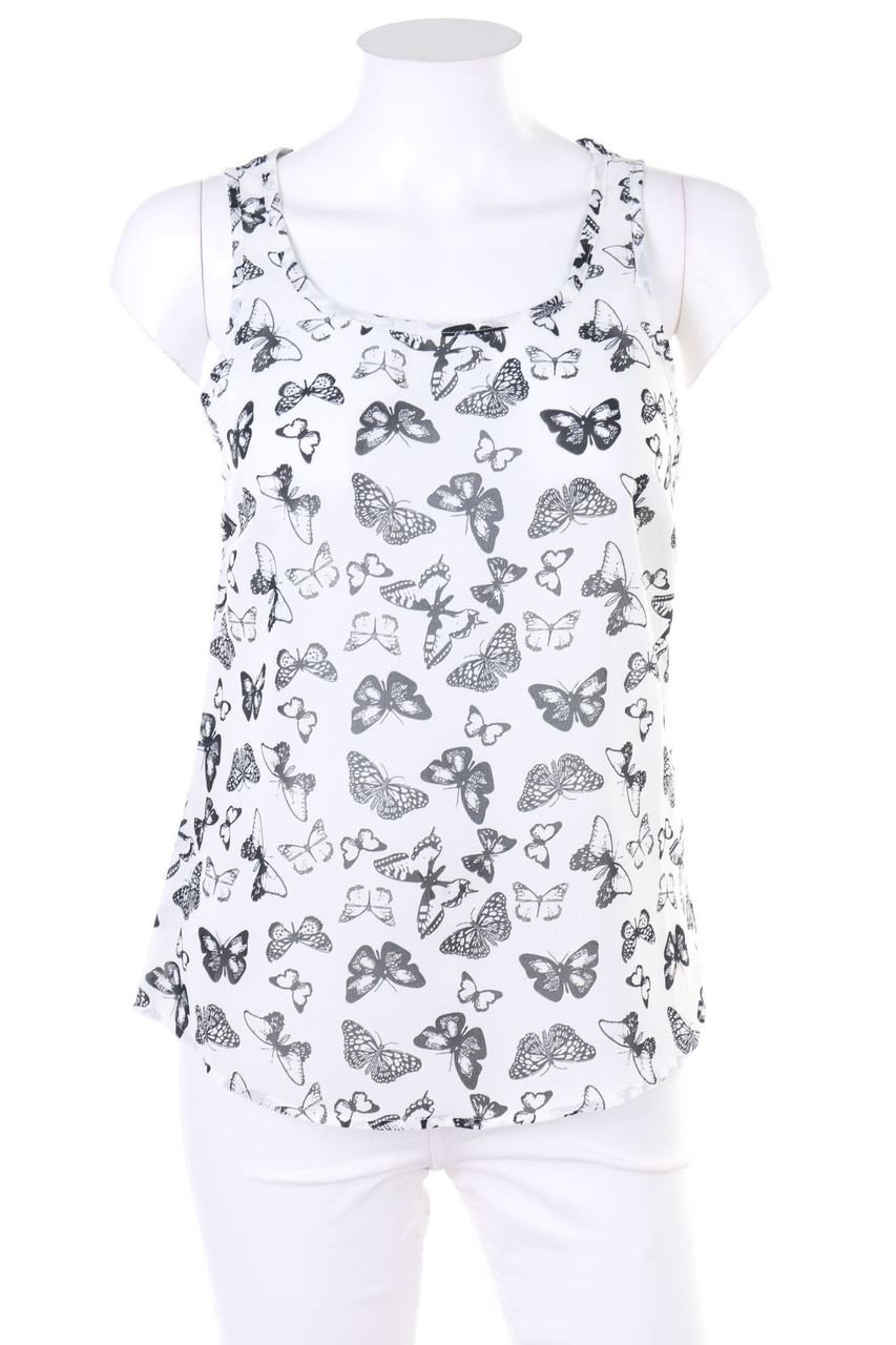 ONLY - Chiffon-Top mit Print - D 34