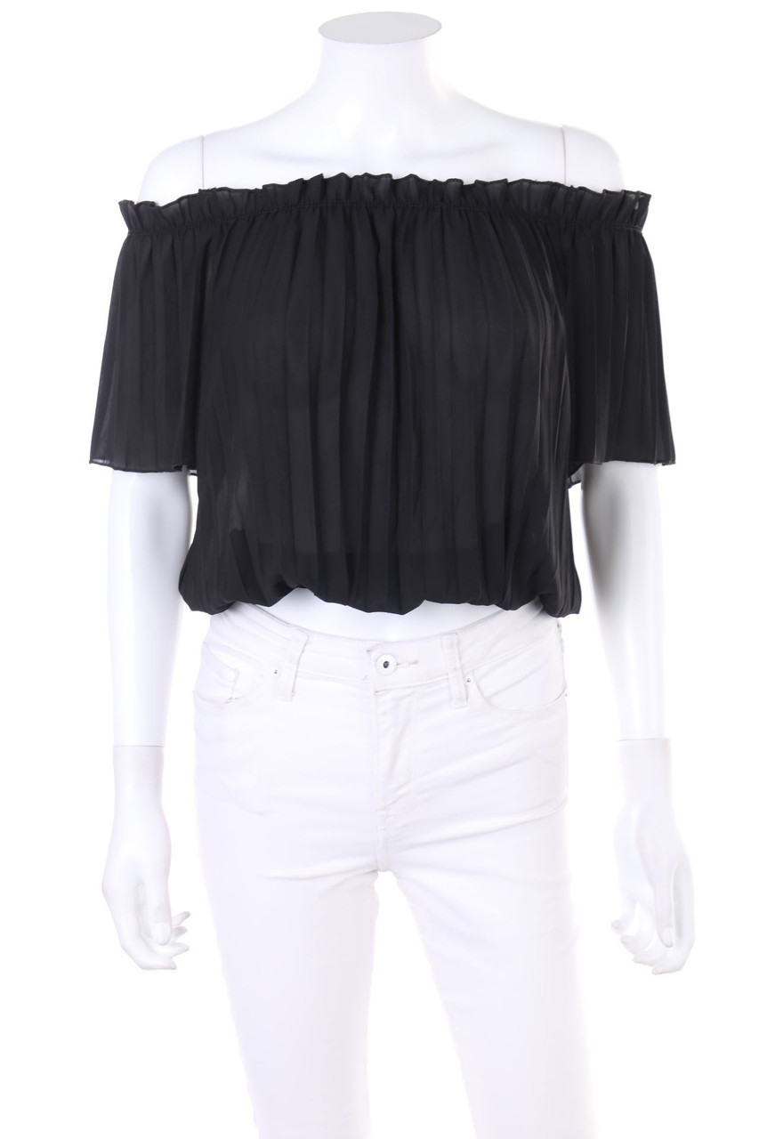 zebra - Plissé-Off-the-shoulder blouse - S