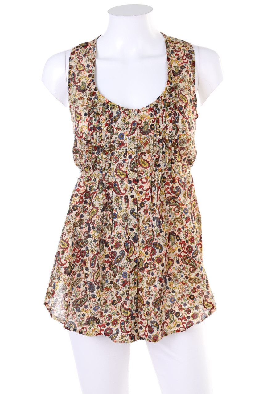 American Rag Cie - Blouse Top with Paisley Print - S