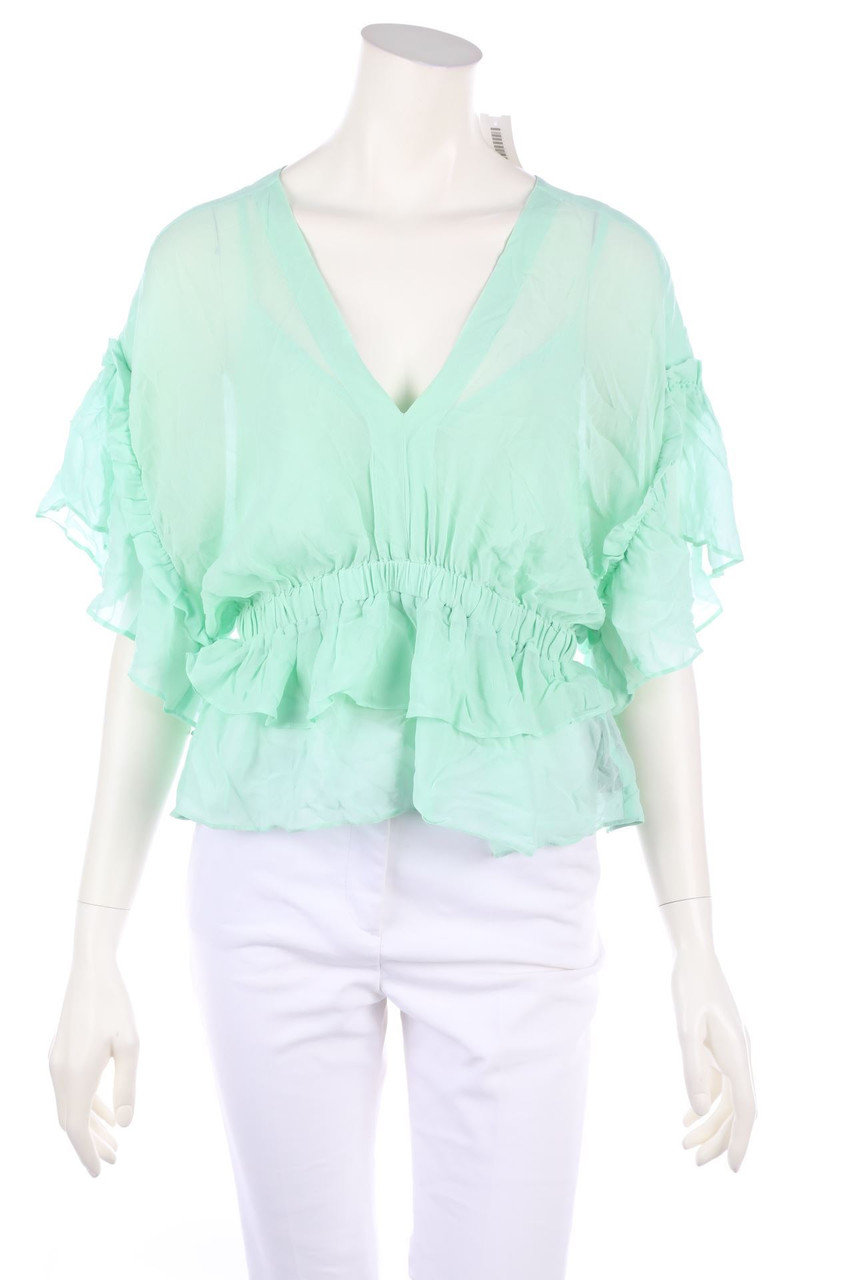 The Kooples - Chiffon-Ruffled Blouse - D 36