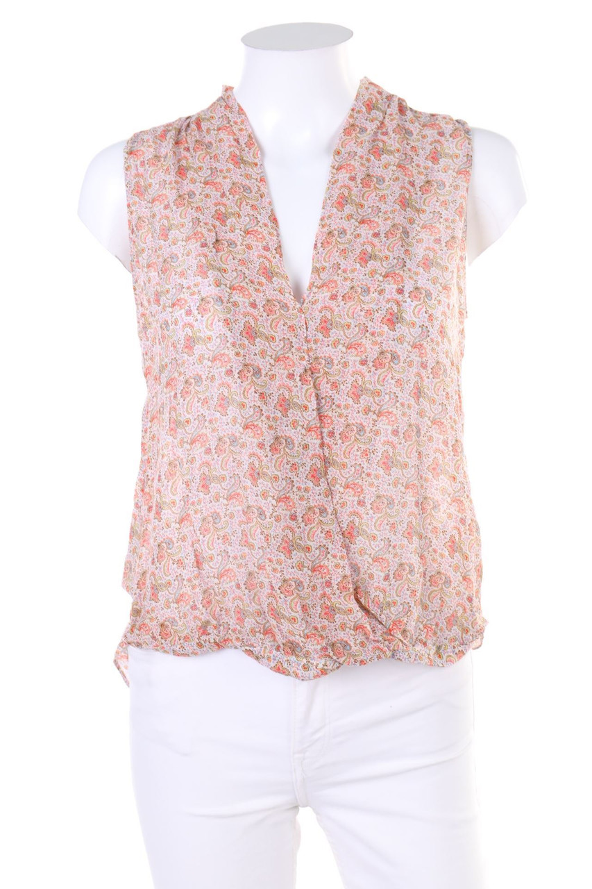 ZARA WOMAN - Blusentop mit tiefem Ausschnitt - S