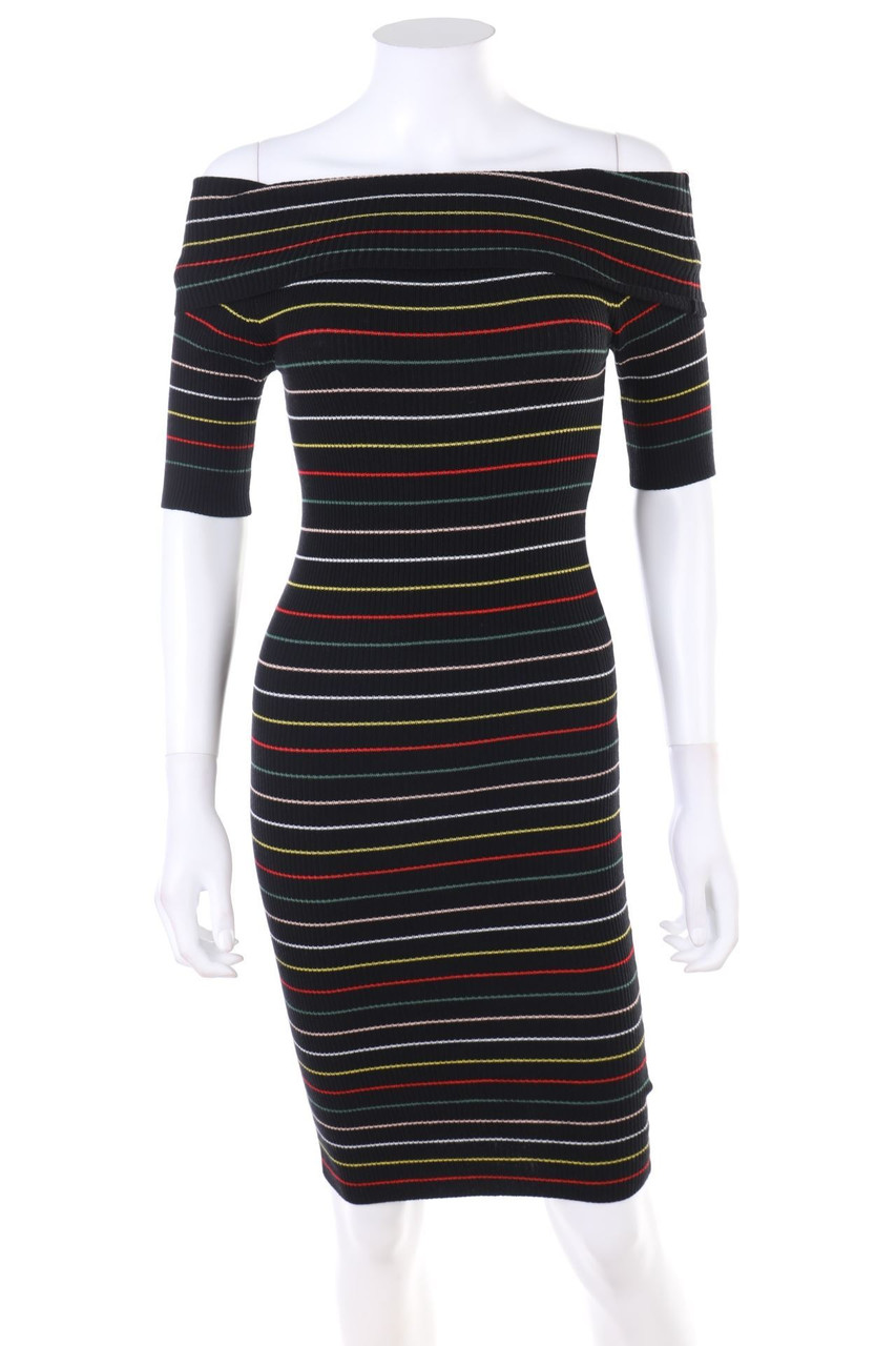 next - Carmen-Strickkleid mit Streifen - D 34