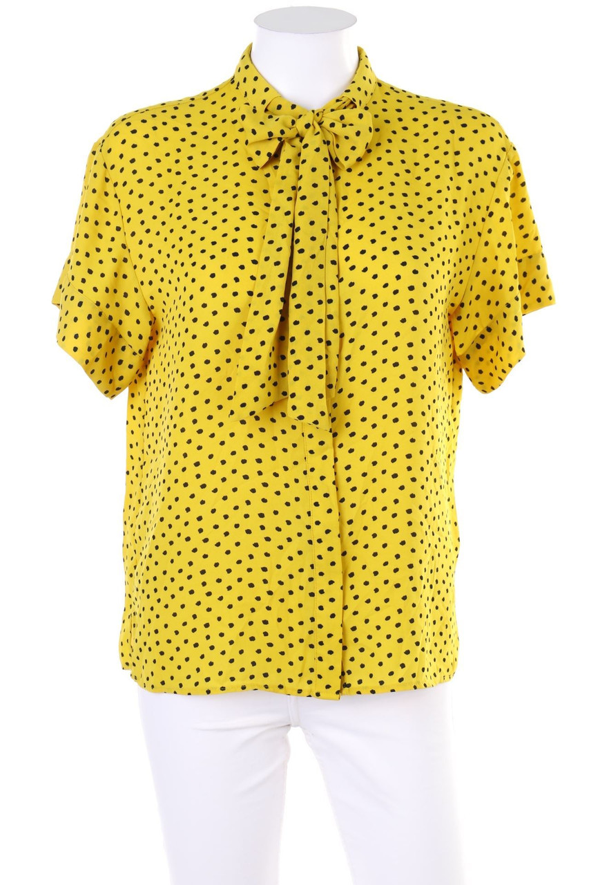 MANGO - Schluppen-Bluse mit Punkten - S