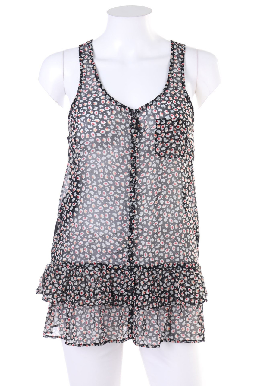 promod - Blusentop im Layer Look mit Volants - D 34