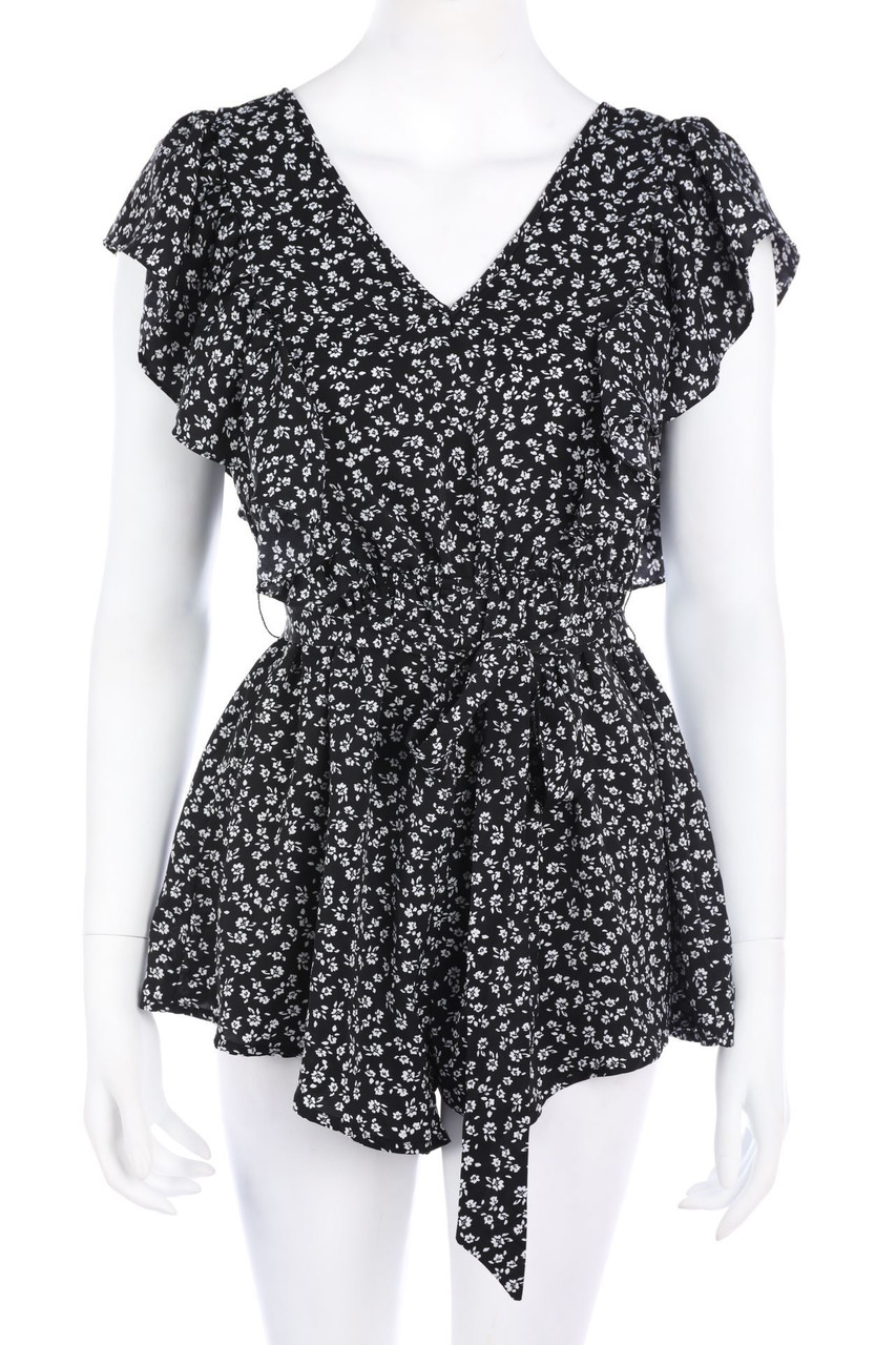 SHEIN - Playsuit mit floralem Muster - M