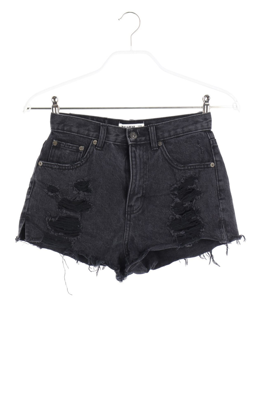 PULL&BEAR - Destroyed-Denim-Hotpants - D 34