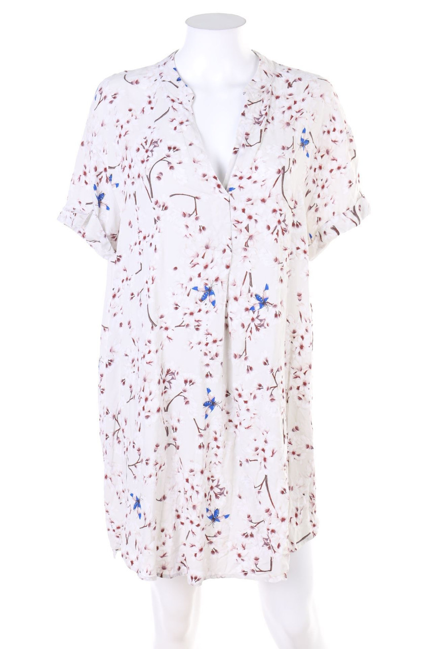 ANNA GLOVER x H&M - Kurzarm-Bluse mit Blumen-Print - D 40