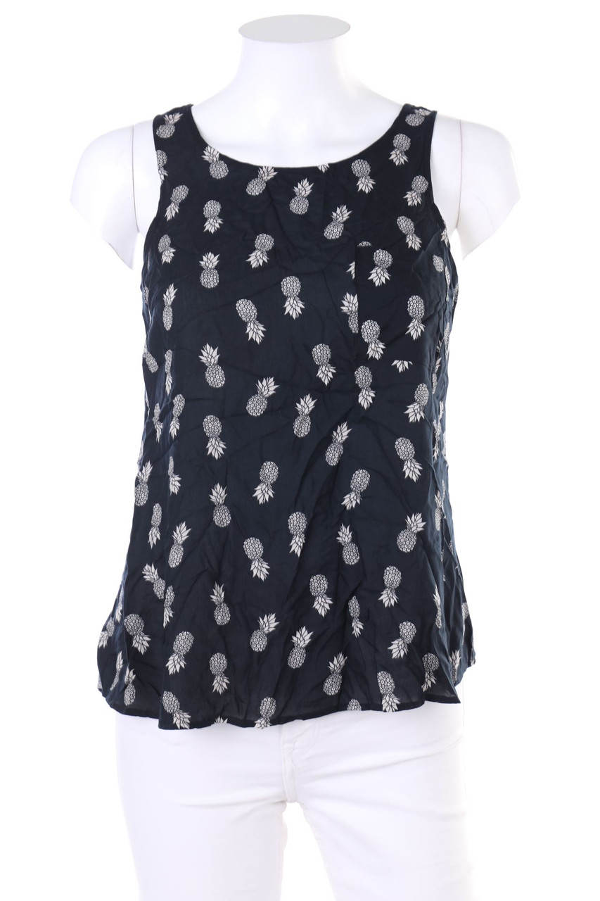 No Label - Blouse Top with Print - S