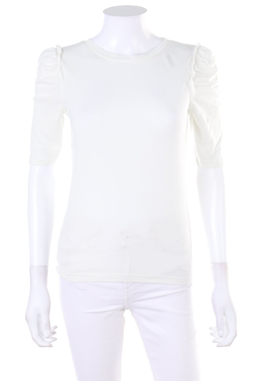 No Label - Shortsleeve-Shirt with Ruffles - S