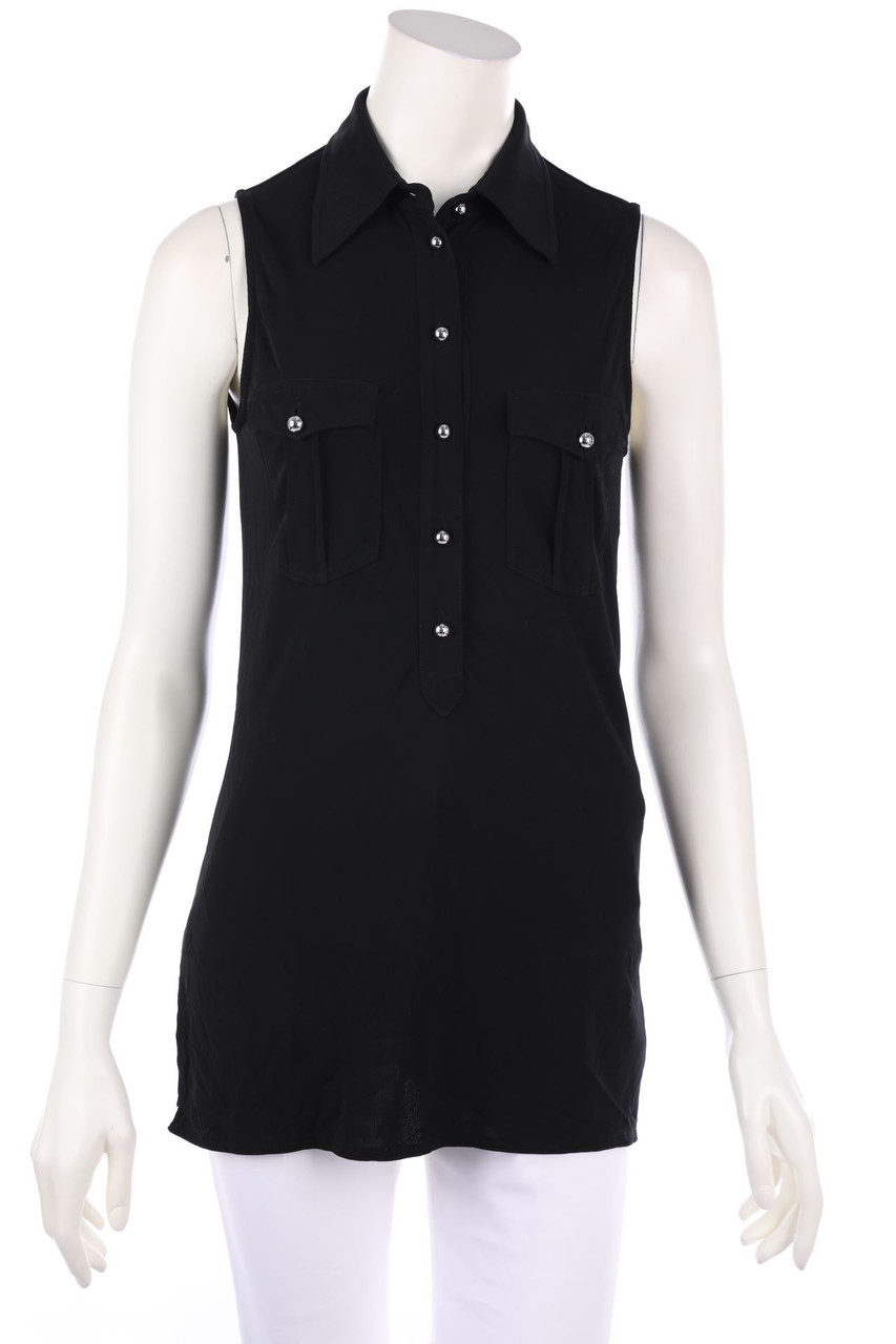 GEORGES RECH PARIS - Blouse Top, Military Style - D 34