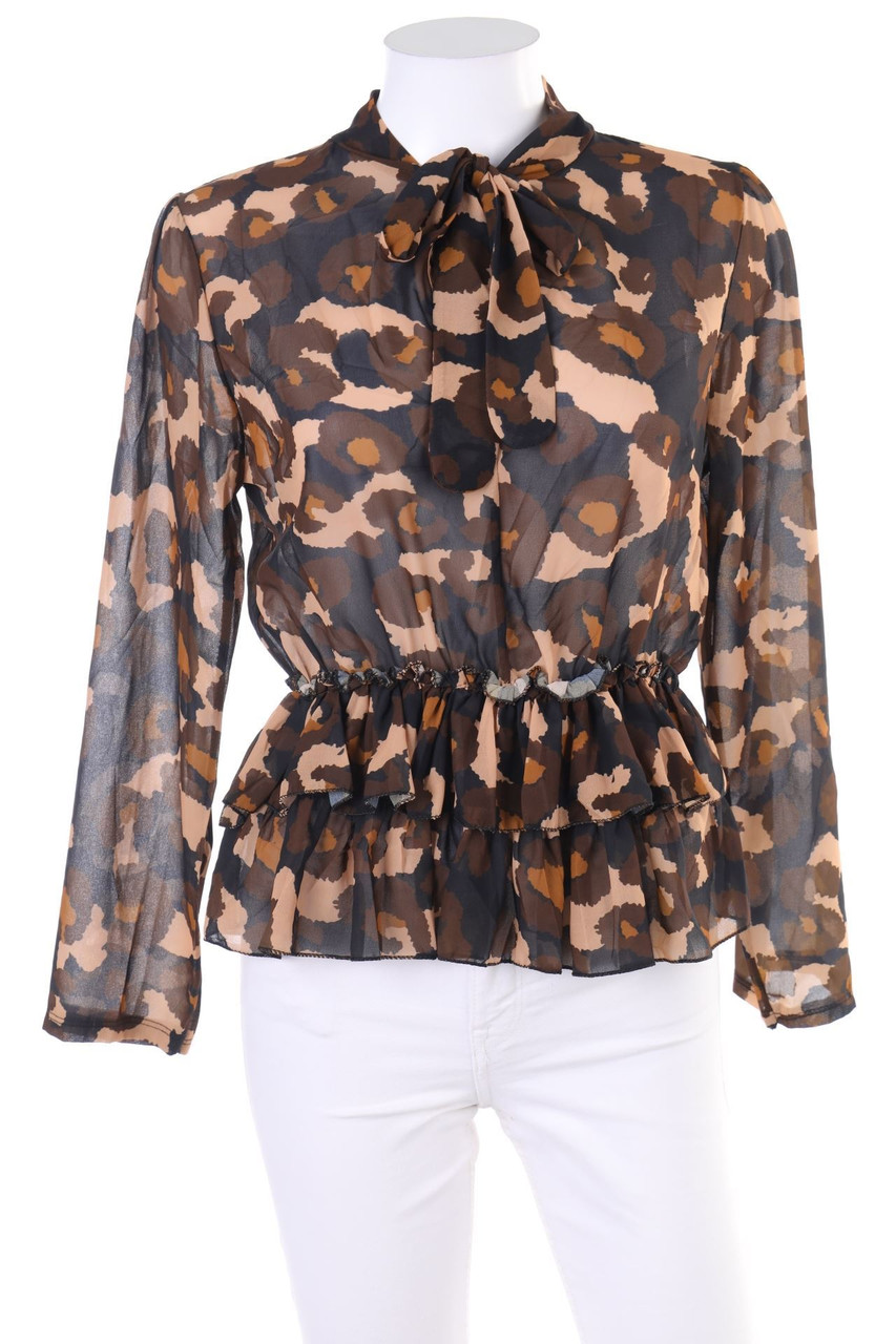 NEW COLLECTION - Print-Bluse mit Rüschen - D 42