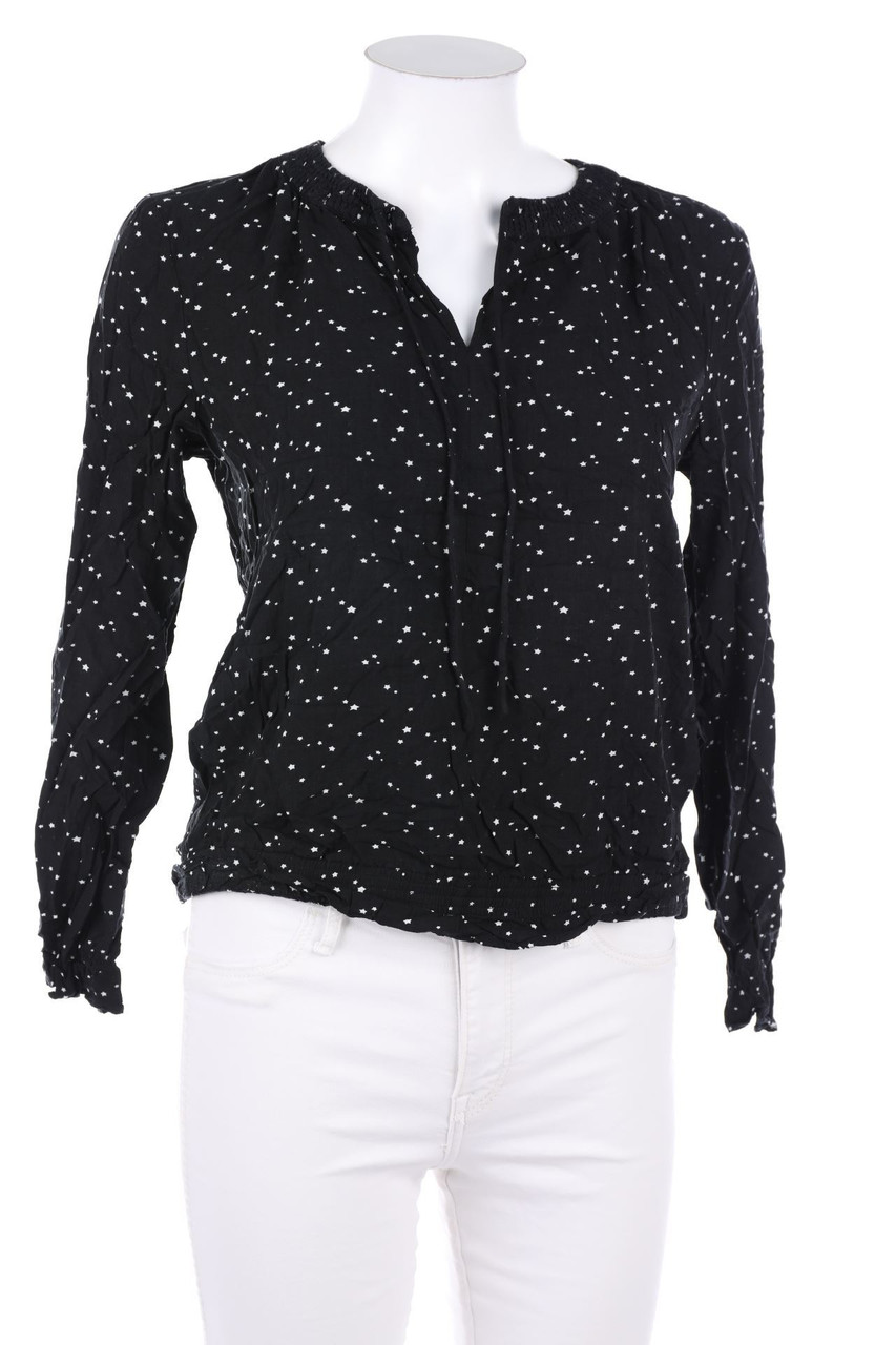 ONLY - Print-Bluse aus Viskose mit Keyhole - D 36