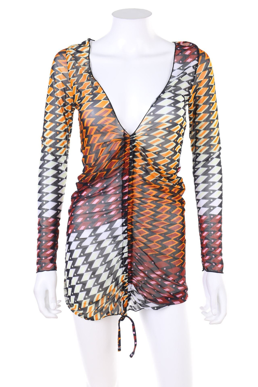 No Label - Mini Dress with Ruffles - M